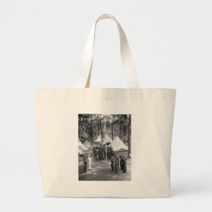 Bolso De Tela Gigante Bandera-Aumento del girl scout: 1919