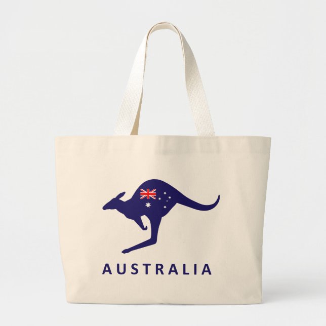 BOLSO DE TELA GIGANTE BANDERA AUSTRALIA BAG KANGAROO (Frente)