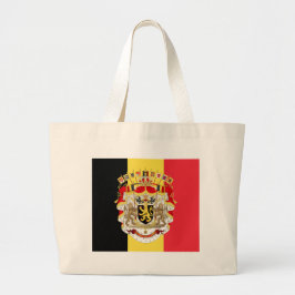 Bolso De Tela Gigante Bandera belga y COA