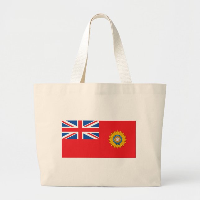 Bolso De Tela Gigante Bandera británica de la India (Frente)