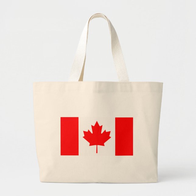 Bolso De Tela Gigante Bandera canadiense - recuerdo canadiense (Frente)