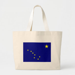 Bolso De Tela Gigante Bandera de Alaska