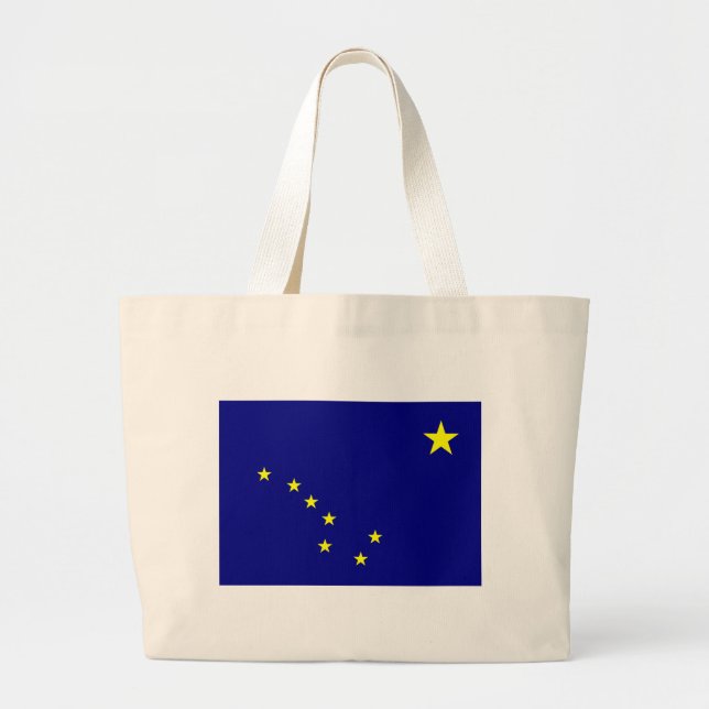Bolso De Tela Gigante Bandera de Alaska (Frente)