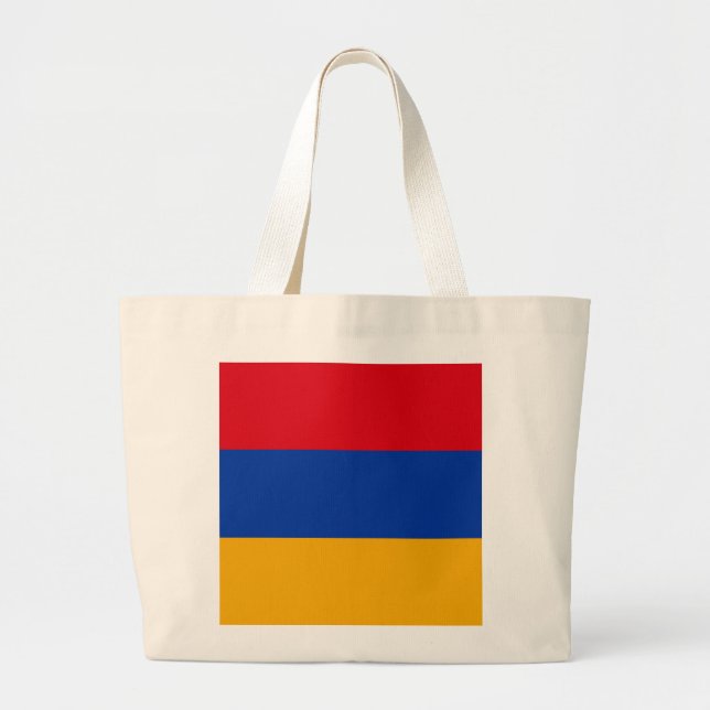Bolso De Tela Gigante Bandera de Armenia (Frente)