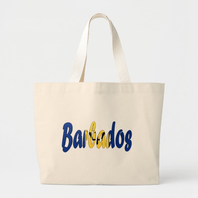 Bolso De Tela Gigante Bandera de Barbados (Frente)