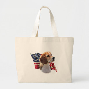 Bolso De Tela Gigante Bandera de Beagle