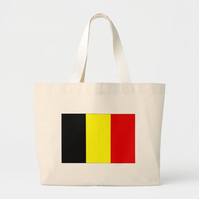 Bolso De Tela Gigante Bandera de Bélgica (Frente)