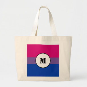 Bolso De Tela Gigante Bandera de bisexualidad personalizado Drawstring