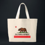 BOLSO DE TELA GIGANTE BANDERA DE CALIFORNIA<br><div class="desc">Bandera del Estado de Oro</div>
