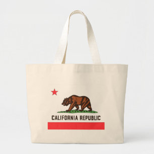 BOLSO DE TELA GIGANTE BANDERA DE CALIFORNIA