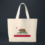 Bolso De Tela Gigante Bandera de California<br><div class="desc">Bandera de California</div>