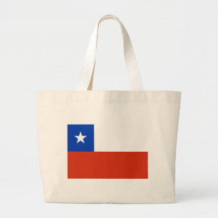 Bolso De Tela Gigante Bandera de Chile