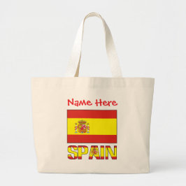 Bolso De Tela Gigante Bandera de España Personalizada Patrimonio