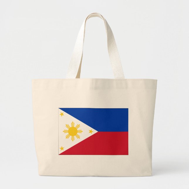 Bolso De Tela Gigante Bandera de Filipinas (Frente)