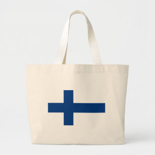 Bolso De Tela Gigante Bandera de Finlandia - Lippu del Suomen - Bandera