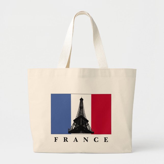 Bolso De Tela Gigante Bandera de Francia (Frente)