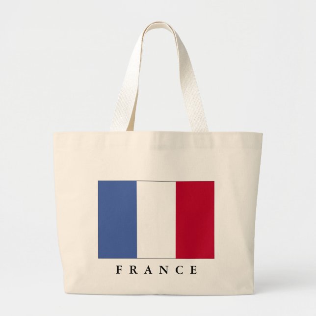 Bolso De Tela Gigante Bandera de Francia (Frente)