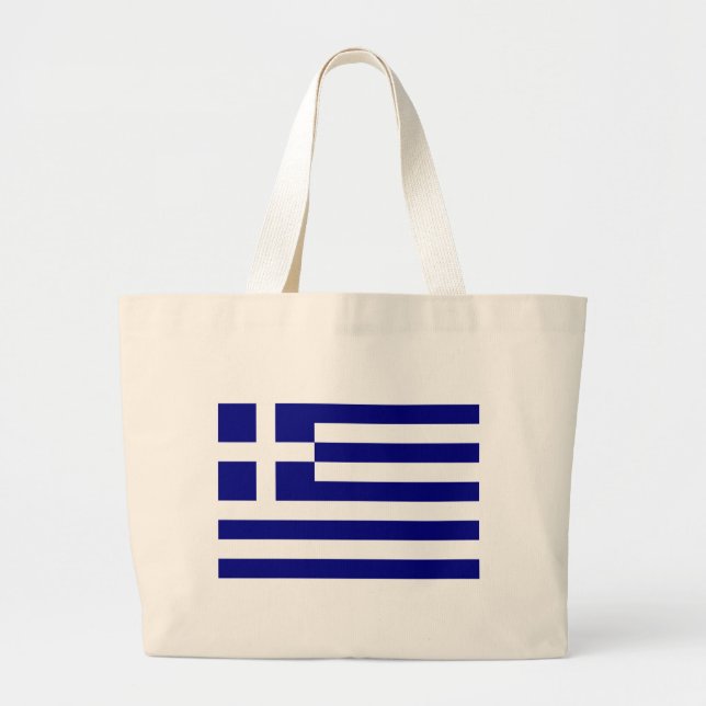 Bolso De Tela Gigante Bandera de Grecia (Frente)