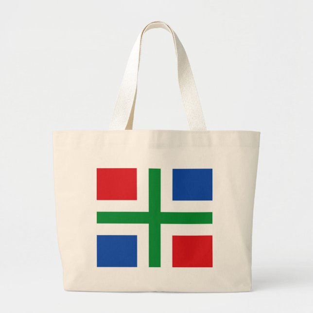 Bolso De Tela Gigante Bandera de Groningen (provincia) (Frente)