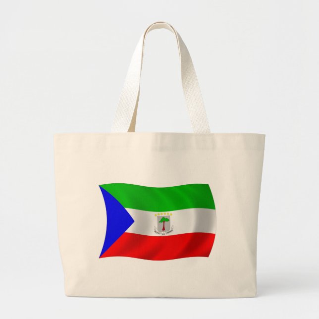 Bolso De Tela Gigante Bandera de Guinea Ecuatorial Tote Bag (Frente)