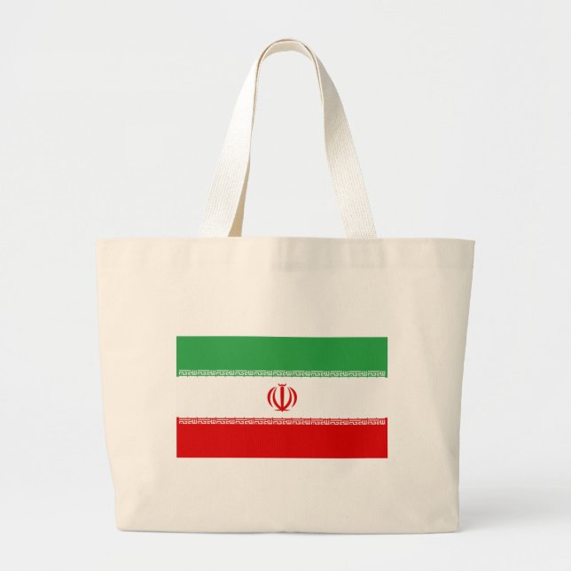Bolso De Tela Gigante Bandera de Irán (Frente)