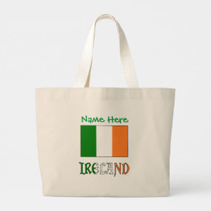 Bolso De Tela Gigante Bandera de Irlanda Personalizada Patrimonio