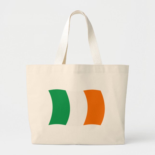Bolso De Tela Gigante Bandera de Irlanda Tote Bag (Frente)