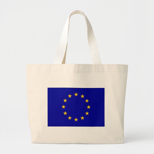 Bolso De Tela Gigante Bandera de la Unión Europea (Frente)
