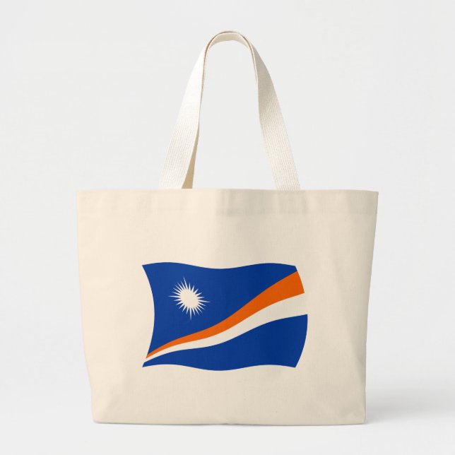 Bolso De Tela Gigante Bandera de las Islas Marshall Tote Bag (Frente)