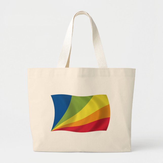 Bolso De Tela Gigante Bandera de Lingua Franca Nova Tote Bag (Frente)