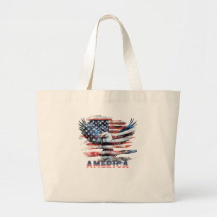 Bolso De Tela Gigante Bandera de los Estados Unidos. América