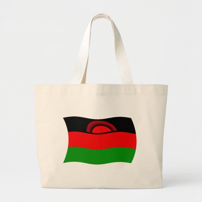 Bolso De Tela Gigante Bandera de Malawi Tote Bag (Frente)