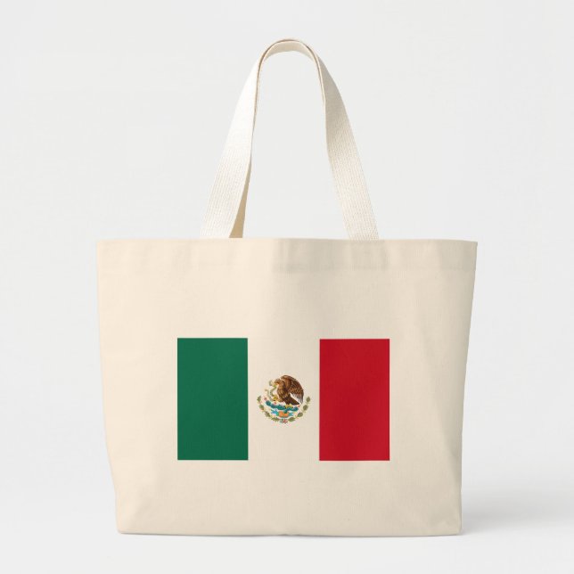 Bolso De Tela Gigante Bandera de México - Bandera de México (Frente)