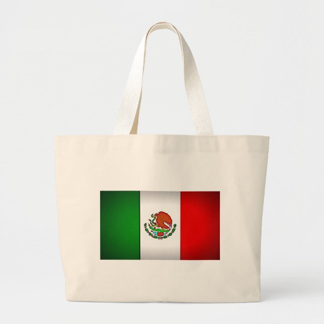 Bolso De Tela Gigante Bandera de México estilizada (Frente)