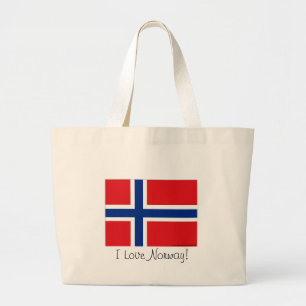 Bolso De Tela Gigante Bandera de Noruega