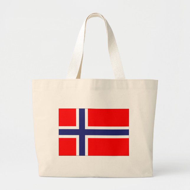 Bolso De Tela Gigante Bandera de Noruega (Frente)