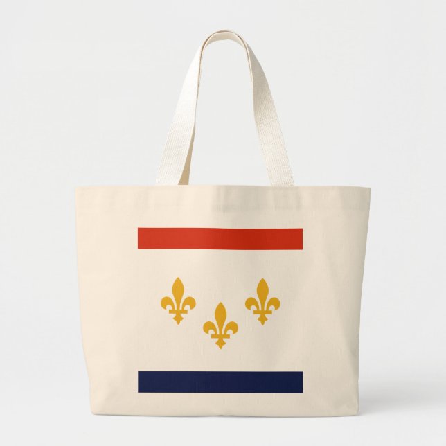 Bolso De Tela Gigante Bandera de Nueva Orleans, Luisiana (Frente)