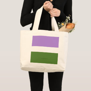 Bolso De Tela Gigante Bandera de orgullo genderqueer de SlipperyJoe lava