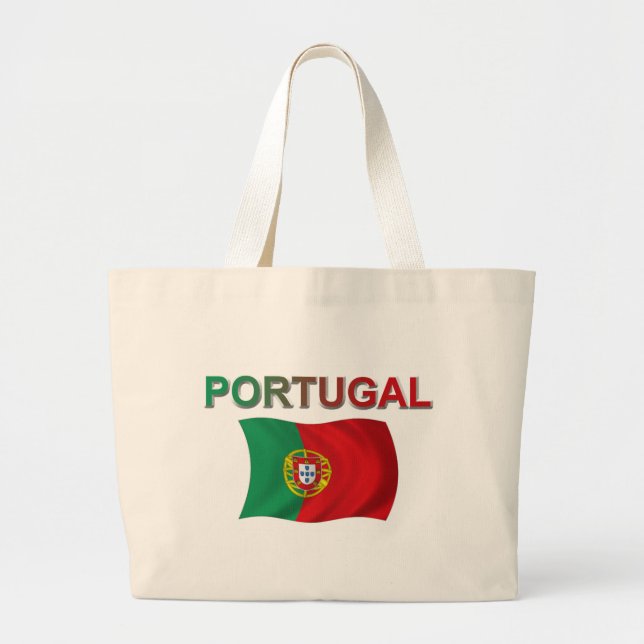 Bolso De Tela Gigante Bandera de Portugal (Frente)