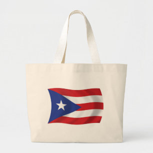 Bolso De Tela Gigante Bandera de Puerto Rico Tote Bag