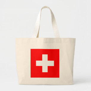 Bolso De Tela Gigante bandera de suiza