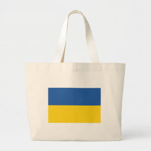 Bolso De Tela Gigante Bandera de Ucrania Botón Tote Bag