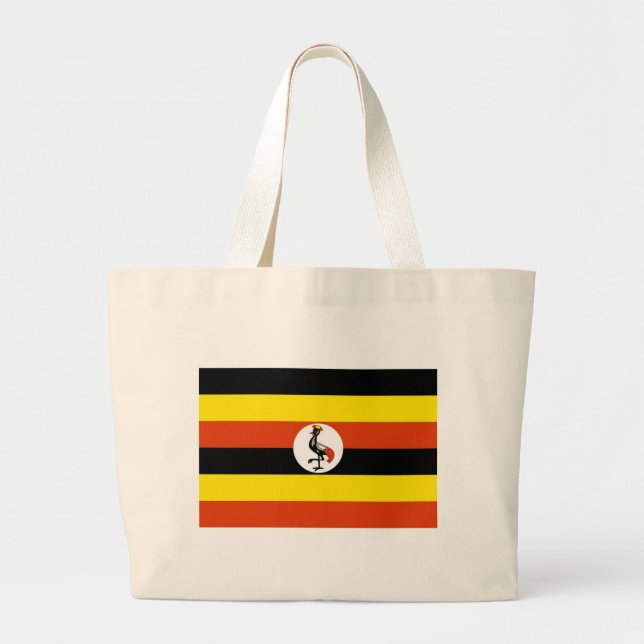 Bolso De Tela Gigante Bandera de Uganda (Frente)