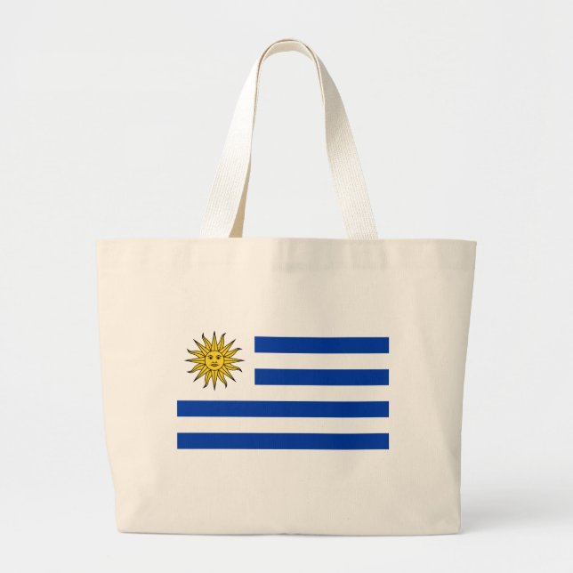Bolso De Tela Gigante Bandera de Uruguay (Frente)