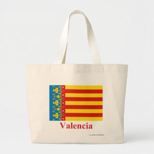 Bolso De Tela Gigante Bandera de Valencia con nombre