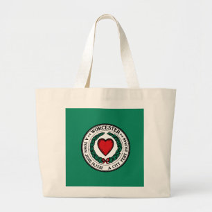 Bolso De Tela Gigante Bandera de Worcester, Massachusetts