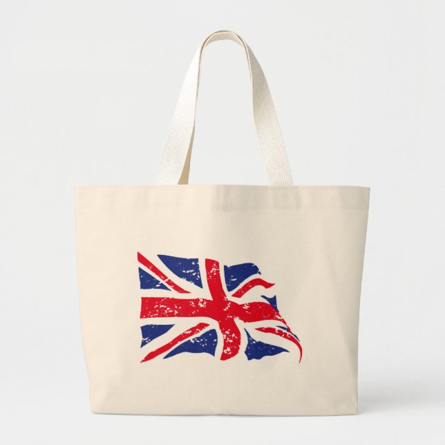 Bolso De Tela Gigante Bandera del Reino Unido (Frente)