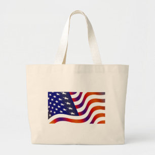 Bolso De Tela Gigante Bandera estadounidense