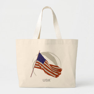 Bolso De Tela Gigante bandera estadounidense