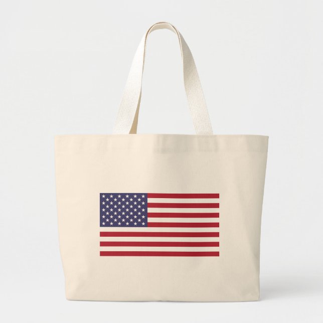 Bolso De Tela Gigante Bandera estadounidense (Frente)